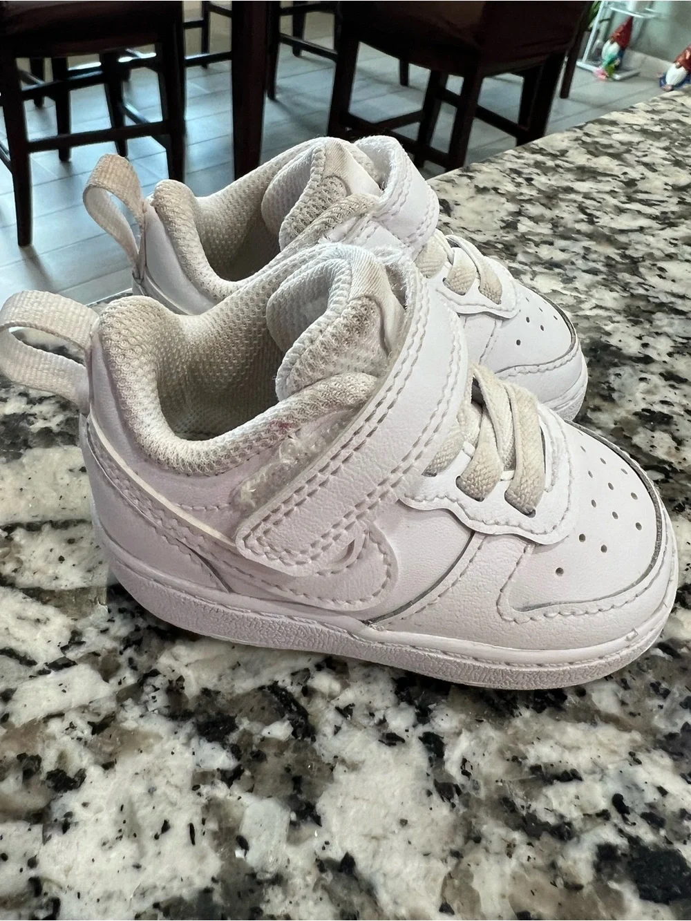 Nike Toddler White Velcro & Lace-Style Sneakers